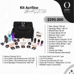 Kit Acrílico Básico Maletín Negro